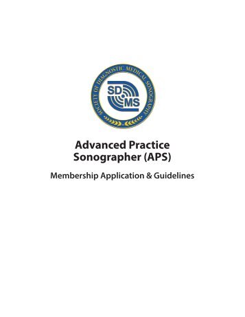 Advanced Practice Sonographer (APS) Membership Application ...