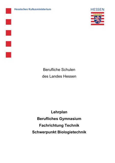 Lehrplan des BG, Schwerpunkt Biotechnik - Willkommen auf dem ...