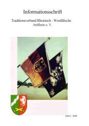 1 / 2005 - Traditionsverband Rheinisch - Westfälische Artillerie