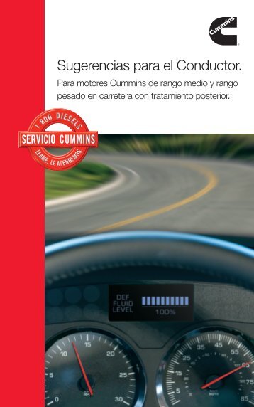 Sugerencias para el Conductor. - Cummins Engines