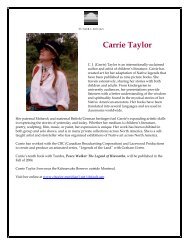 Carrie Taylor - Tundra Books