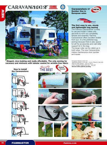 Caravanstore Awnings & Rooms; F35 & Accessories, PP32-40.