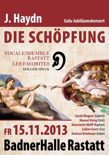 Programm “Die Schöpfung” (pdf) - BadnerHalle Rastatt