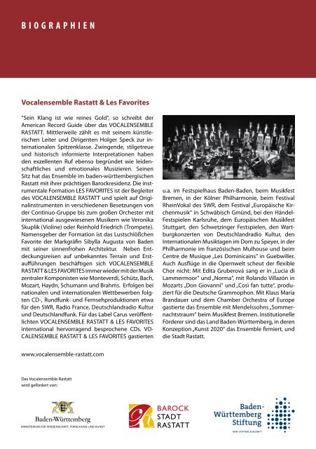 Programm “Die Schöpfung” (pdf) - BadnerHalle Rastatt