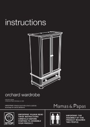 mamas and papas franklin cot bed instructions