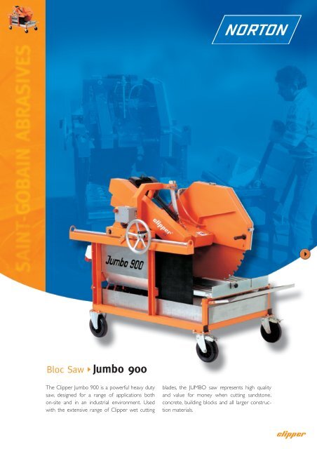 Bloc Saw Jumbo 900 - Norton Construction Products