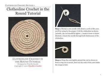 Clothesline Crochet in the Round Tutorial - Priscilla's Crochet