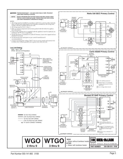 WTGO Boiler - Weil-McLain