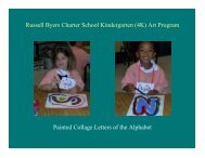 Russell Byers Charter School Kindergarten (4K) Art Program ...