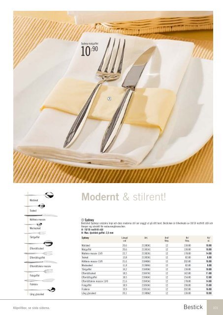 katalog restaurang hotell catering - Satzmedia Catalog GmbH