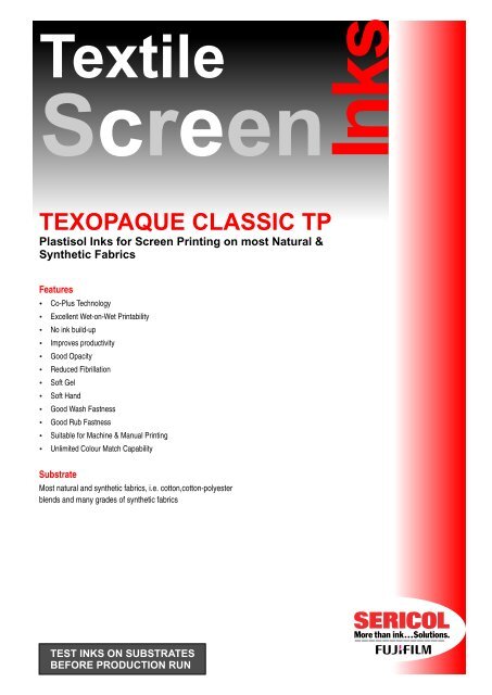 Texopaque TP.cdr - Fujifilm Sericol India