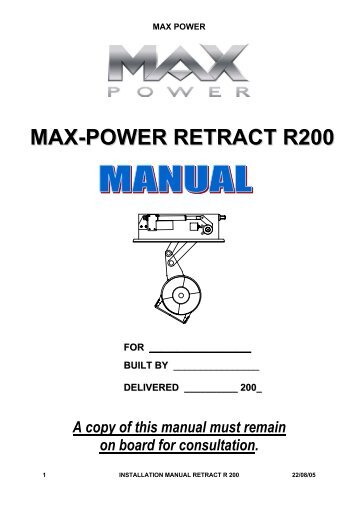 MAX-POWER RETRACT R200