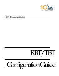 RBT/TBT Configuration Guide - 10ZiG Technology