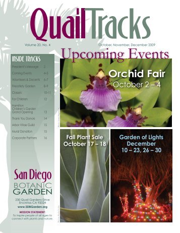 Upcoming Events - San Diego Botanic Garden