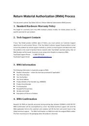 RMA RETURN FORM - MAST Storage