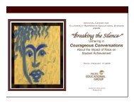 Breaking the Silence: Ushering in Courageous ... - NCCRESt