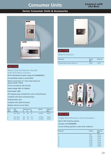 Consumer Units - WF Senate