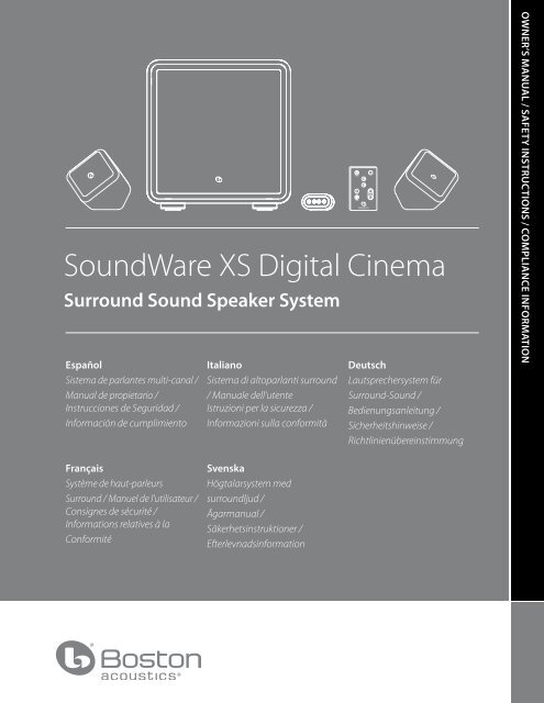 SoundWare XS Digital Cinema - Boston Acoustics