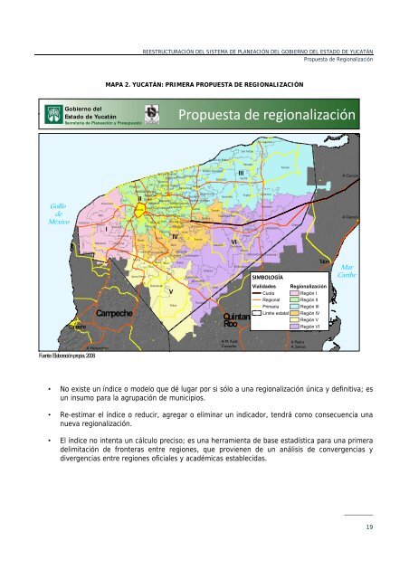 RegionalizaciÃƒÂ³n del Estado de YucatÃƒÂ¡n 2008 - Gobierno del Estado ...