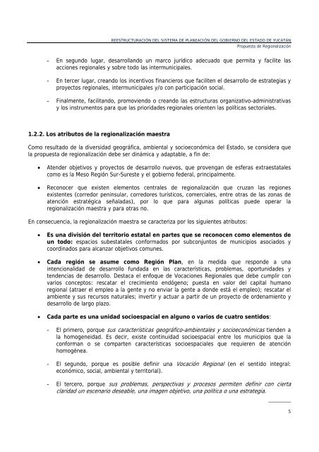 RegionalizaciÃƒÂ³n del Estado de YucatÃƒÂ¡n 2008 - Gobierno del Estado ...