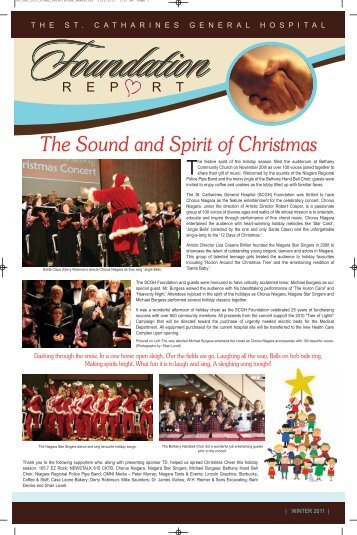 The Sound and Spirit of Christmas - St. Catharines General Hospital ...