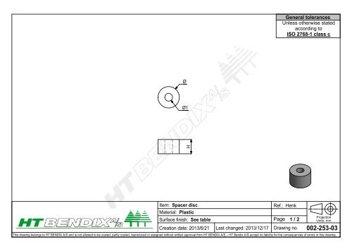 Show drawing - ht-bendix