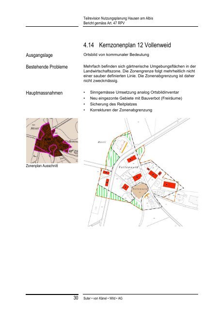 Bericht gemÃƒÂ¤ss Art. 47 RPV - Gemeinde Hausen am Albis