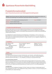 Produktinformationsblatt Sparkasse Rosenheim-Bad Aibling