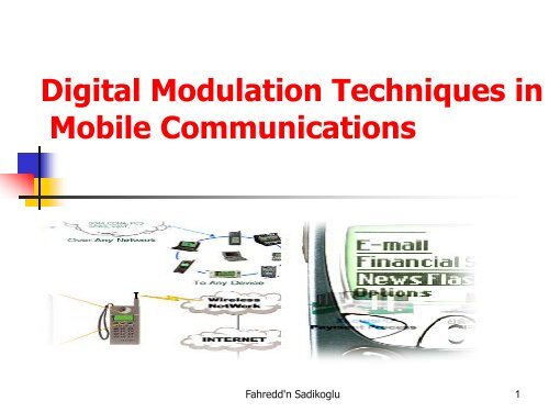 Modulation for mobile communication systems