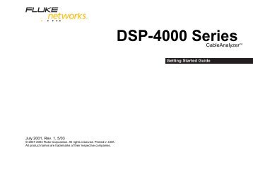 DSP-4000 Series Getting Started Guide - Mr Test Equipment