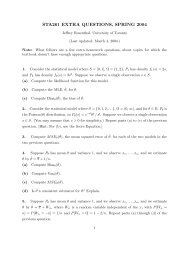 Extra Questions #1 and #2 (pdf) - probability.ca