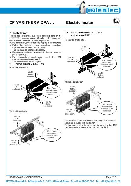 CP VARITHERM DPA â€¦ Electric heater