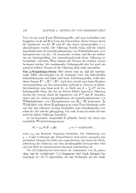 Gruppentheorie und Quantenmechanik - Physikzentrum der RWTH ...