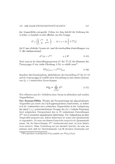 Gruppentheorie und Quantenmechanik - Physikzentrum der RWTH ...