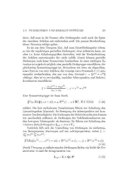 Gruppentheorie und Quantenmechanik - Physikzentrum der RWTH ...