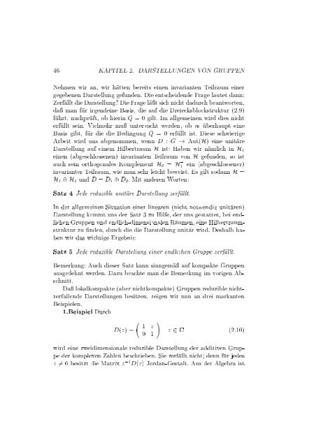 Gruppentheorie und Quantenmechanik - Physikzentrum der RWTH ...