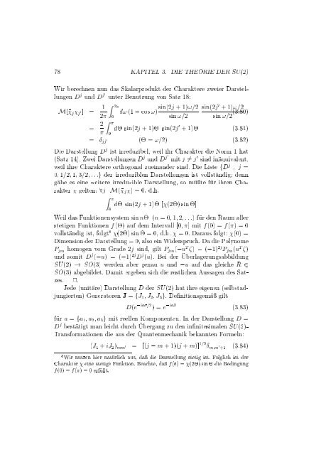 Gruppentheorie und Quantenmechanik - Physikzentrum der RWTH ...