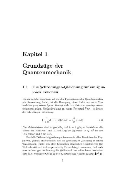 Gruppentheorie und Quantenmechanik - Physikzentrum der RWTH ...