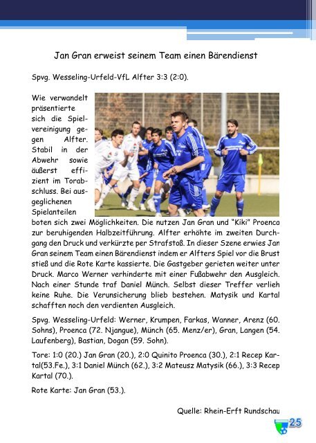 Heft Nr. 12 - Spvg Wesseling-Urfeld 19/46 eV