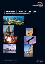 MARKETING OPPORTUNITIES - Newcastle Gateshead