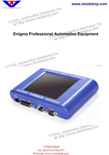 Enigma List .pdf - Car Diagnostic Tool
