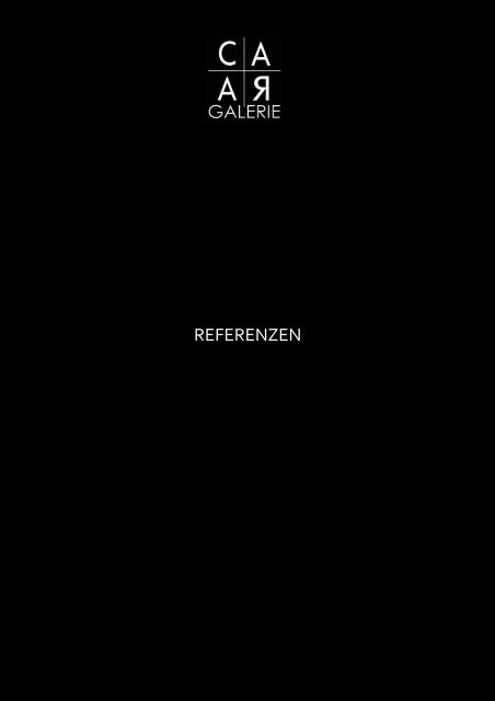 GALERIE CARA - Referenzen