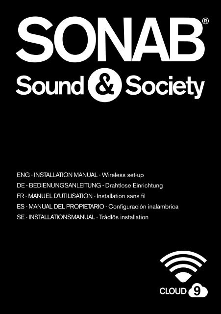 ENG - iNstallatioN maNual - Wireless set-up DE ... - Sonab Audio