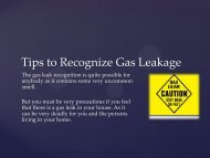 Tips to Recognize Gas Leakage