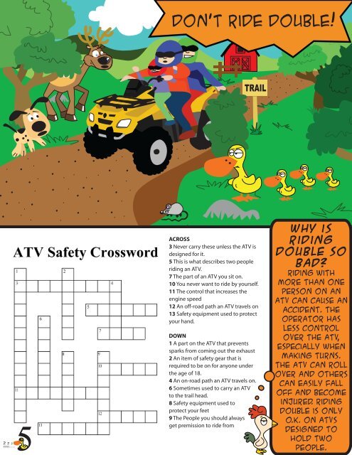 Wisconsin DNR ATV Safety Activity Book [PDF] - Wisconsin ...