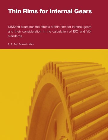 Thin Rims for Internal Gears