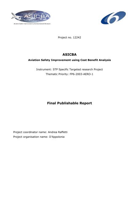 ASICBA (Aviation Safety Improvement using Cost Benefit Analysis)