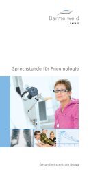 Flyer Sprechstunde für Pneumologie im ... - Klinik Barmelweid