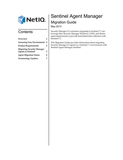 netiq unix agent manager netiq unix agent manager