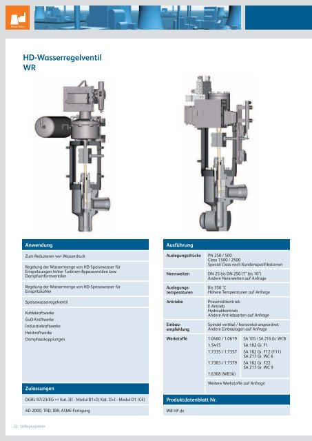 ASME I Sicherheitsventil (federbelastet) - Bopp & Reuther ...